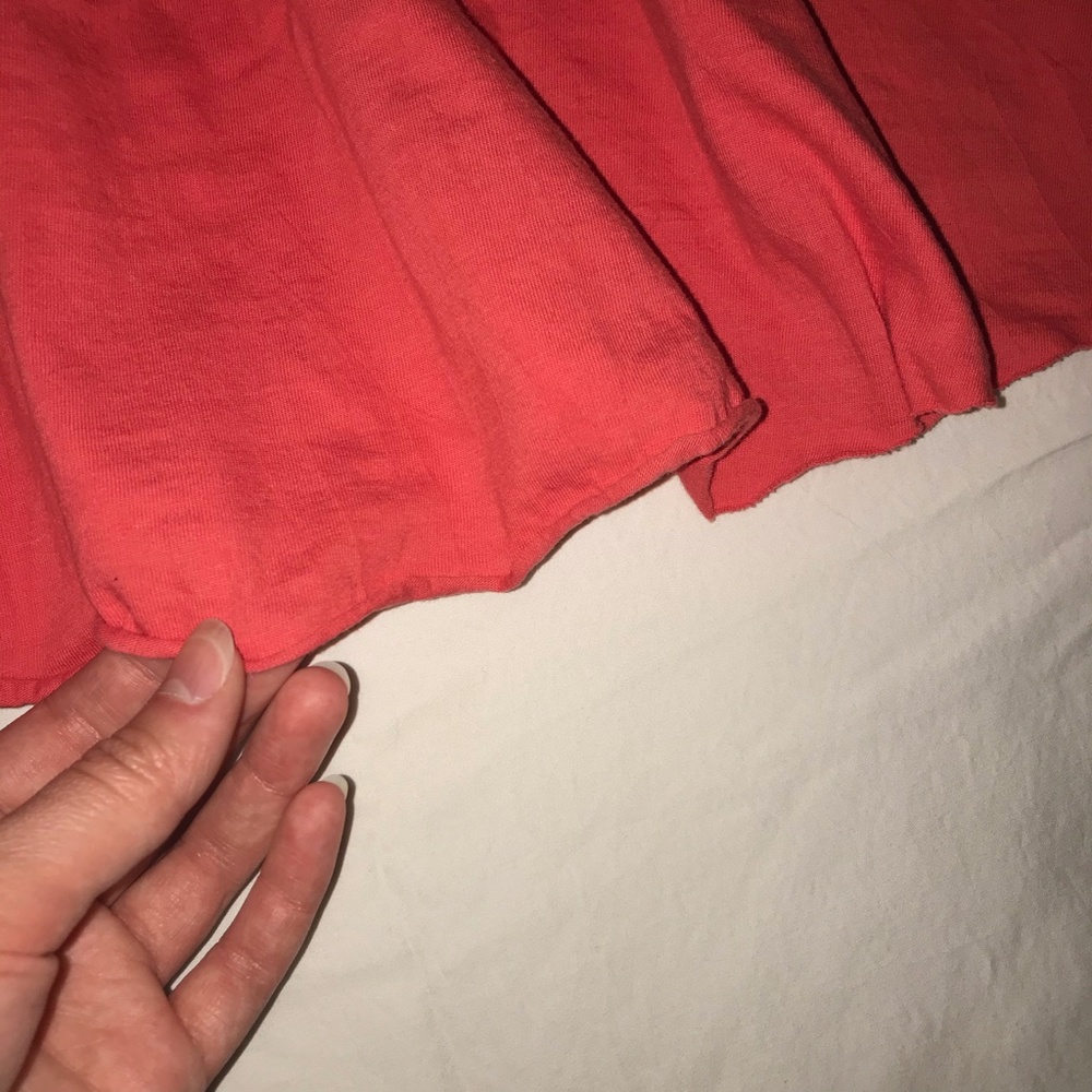 Coral Cotton Skirt - Picture 4 of 6